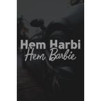 Quart Aksesuar 20 x 7 cm Hem Harbi Hem Barbie Oto Sticker Araba Cam Sticker - Gri