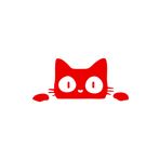 Quart Aksesuar 25 x 11 cm Kedi Bagajdan Bakan Kedi Sticker Oto Sticker Araba Cam Sticker Kırmızı