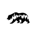 Quart Aksesuar 30 x 14 cm Ayı Off Road Bear Off Road Doğa Hayvan Oto Sticker Araba Cam