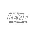 Quart Aksesuar 30 x 14 cm Biz Bu İşin Keyif Kısmındayız Oto Cam Sticker Araba Sticker