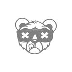 Quart Aksesuar 30 x 25 cm Ayı X Oto Sticker Bear X Araba Cam Sticker