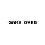 Quart Aksesuar 30 x 3 cm Game Over Sticker Oto Cam Sticker
