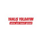 Quart Aksesuar 30 x 8 cm Yanlış Yoldayım Ama Yol Nasıl Güzel Oto Sticker Araba Cam Sticker