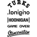 Quart Aksesuar Arka Cam Sticker Set Oto Sticker Araba Sticker Model 3 - Siyah - 20 x 33 cm