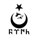 Quart Aksesuar Ay Yıldız Kurt Göktürkçe Türk Yazısı Kurt Sticker Siyah 30 Cm 795258221382