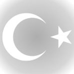 Quart Aksesuar Ay Yıldız Sticker Türk Bayrağı Oto Sticker Araba Cam Sticker - Beyaz - 10 x 7,5 cm