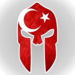Quart Aksesuar Ay Yıldız Türk Bayrağı Miğfer Sticker 10 x 6 cm - Kırmızı