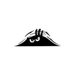 Quart Aksesuar Bagajdan Bakan Adam Oto Sticker Araba Sticker 20 x 8 cm Siyah
