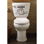 Quart Aksesuar Duvar Sticker Goodbye Klozet Kapağı Siyah, 795258222273