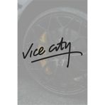 Quart Aksesuar GTA Vice City Oto Araba Motor Cam Sticker Siyah 15x7,5 cm, qa789567918