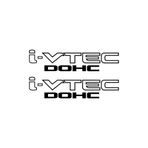 Quart Aksesuar Honda I-vtec Dohc Oto Sticker Siyah 25 X 6 cm 2 Adet, 795258224673