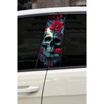 Quart Aksesuar Kuru Kafa Araç Kapı Direk Kaplama Folyosu Desenli Sticker 22x50 cm 2 Adet, qa4209548430