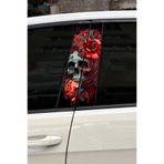 Quart Aksesuar Kuru Kafa Gül Araç Kapı Direk Kaplama Folyosu Desenli Sticker 22x50 cm 2 Adet, qa4209548465