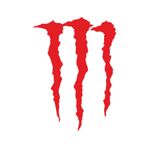 Quart Aksesuar Monster Pençe Oto Sticker Far Ve Cam Sticker 10 X 8,5 Cm Kırmızı qa4209542265