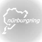 Quart Aksesuar Nürburgring Oto Sticker Araba Cam Sticker - Beyaz - 15 x 10 cm