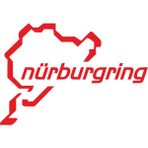Quart Aksesuar Nürburgring Oto Sticker Araba Cam Sticker - Kırmızı - 15 x 10 cm