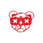Quart Aksesuar Oto Sticker Bear X Ayı Araba Cam Sticker 30x25 cm Kırmızı, qa4209543830