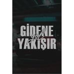 Quart Aksesuar Oto Sticker Gidene Yol Yakışır Araba Cam Yazısı 15x10 cm Gri, qag213030231