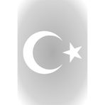 Quart Aksesuar Türk Bayrağı Ay Yıldız Sticker 30 cm Beyaz, qa3c0b6as