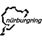 Quart Nürburgring Sticker, Araba Sticker, Quarts Oto Sticker - 20 x 14 cm - Siyah