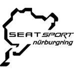 Quart Seat Sport Nürburgring Oto Sticker Araba Sticker - 15 x 12 cm - Siyah