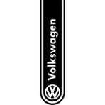 Quart Volkswagen Kaput Şerit Oto Sticker Araba Sticker - Siyah - 40 x 9,5 cm