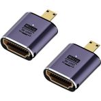 Quarter Stone Paket 8k Micro-Hdmı Uyumlu Adaptör Kameralar Hdtv Monitörler Için (Yurt Dışından) - Siyah