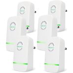 Quarter Stone Power Saver Enerji Tasarruf Cihazı, 6'lı Paket Akıllı Power Saver Pro Ab Fişi (Yurt Dışından) - Siyah