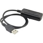 Quarter Stone USB 2.0 - Ide/sata 2.5/inç 3.5/inç HDD Dönüştürücü Adaptör Kablosu (Yurt Dışından) - Siyah