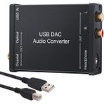 Quarter Stone Windows Mac Için Usb'den Spdıf Koaksiyel Rca ve 3,5 mm Jak Dönüştürücü (Yurt Dışından) - Siyah
