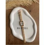 Quartz Bs Stıll Minimal Vintagekadın Kol Saati Retro - Krem