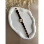 Quartz Bs Still Quartz Retro Minimal Vintage Deri Kordon Kadın Kol Saati - Açık Kahverengi