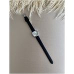 Quartz Retro Minimal Vintage Deri Kordon Kadın Kol Saati - Gümüş