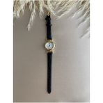 Quartz Retro Minimal Vintage Deri Kordon Kadın Kol Saati Kelebek Model - Altın