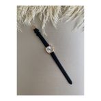 QUARTZ Retro Minimal Vintage Deri Kordon Kadın Kol Saati- Rose Renk Kasa