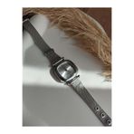 QUARTZ Rubsey Hasır Kordon Minimal Kadın Kol Saati Modern Gümüş Renk Vintage Beyaz bb0026