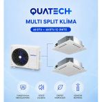Quatech Multi Split Klima 18.000 + 18.000 Btu/H | 1 Dış Ünite 36000 Btu/H A++ Enerji Sınıfı Kaset Tipi Inverter Klima
