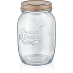 Quatrio Cam Kavanoz 17 cm - 1100 ml