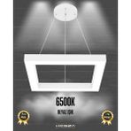 Quattro (Beyaz Kasa, Beyaz Işık) Ledli Modern Sarkıt Linear LED Avize Salon Mutfak Oturma Odası Yatak Odası Antre Hol LED