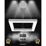 Quattro (Gri Kasa, Beyaz Işık) Ledli Modern Sarkıt Linear LED Avize Salon Mutfak Oturma Odası Yatak Odası Antre Hol LED