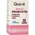 Quavit Women 10 Adet Probiyotik Kapsül Kadınlar İçin Cranberry ve İnülin İçerir