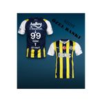 Quaxram Kişiye Özel Baskılı Fênerbâhçe 23/24 Sezon Yetişkin Futbol Forması - Çubuklu