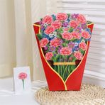 QUDOOS Pop Up Çiçek Buketi Tebrik Kartı, 3D Açılır Kağıt Çiçek Yıldönümü Tebrik Kartları, Doğum Günleri, Anneler Günü, Sevgililer Günü için Pop Up Çiçek Buketi (Renk: F, Boyut: TEK BOYUT)