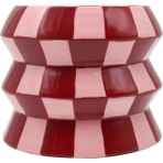 Que Rico - Teodora Crazy Squares El Boyaması Saksı - Çok Renkli