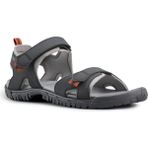 Quechua Erkek Outdoor Sandalet - Gri/Turuncu - NH100 - Koyu Gri