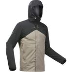 Quechua Erkek Outdoor Yağmurluk - Siyah/Bej - MH150 - XL