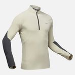 Quechua MH500 Gri Uzun Kollu Erkek Outdoor T-Shirt