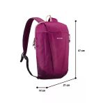 Quechua Outdoor Sırt Çantası - Erik Moru / Mürdüm - 10 L - Arpenaz 50