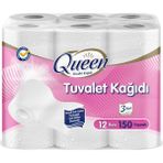 Queen 3 Katlı Tuvalet Kağıdı 12'li (5'li Paket)