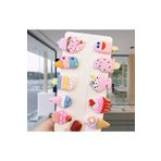 QUEEN AKSESUAR Dondurma cupcake bebek çocuk mini toka seti